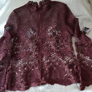 Bold Elements Crochet Blouse - XS